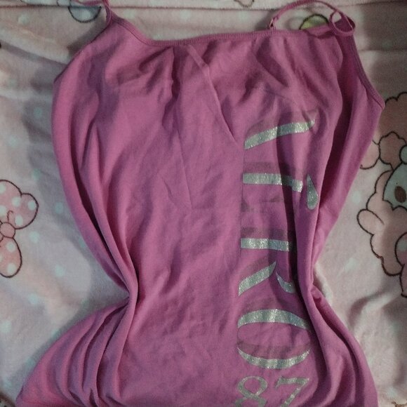 Pink Vintage Glittery Detail Aeropostale tank - Picture 1 of 2